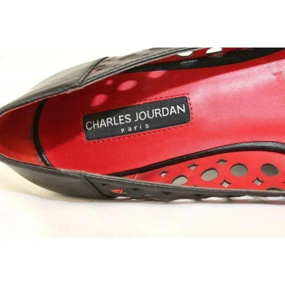 ladies CHARLES JOURDAN flats size 7.5 - Picture 4 of 6